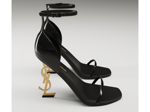 Saint Laurent heels glossy and mate collection 3D Model