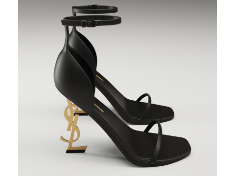 Saint Laurent heels glossy and mate collection 3D Model