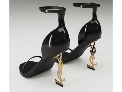 Saint Laurent heels glossy and mate collection 3D Model