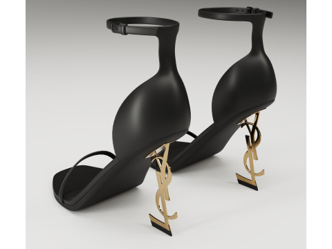 Saint Laurent heels glossy and mate collection 3D Model