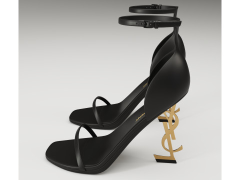 Saint Laurent heels glossy and mate collection 3D Model