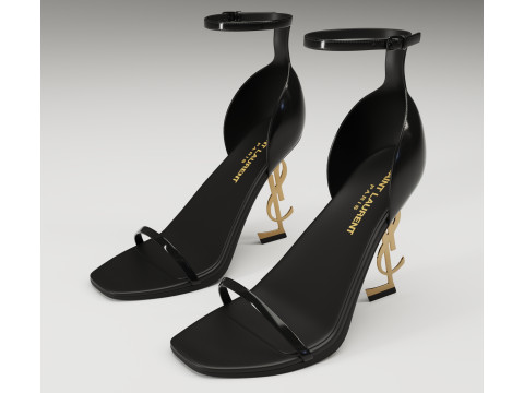 Saint Laurent heels glossy and mate collection 3D Model