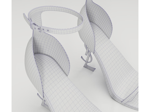 Saint Laurent heels glossy and mate collection 3D Model