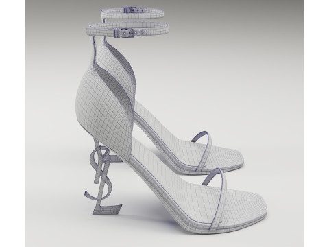 Saint Laurent heels glossy and mate collection 3D Model