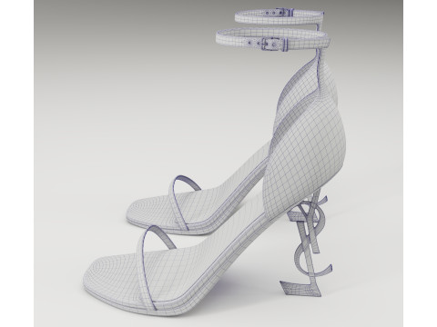 Saint Laurent heels glossy and mate collection 3D Model