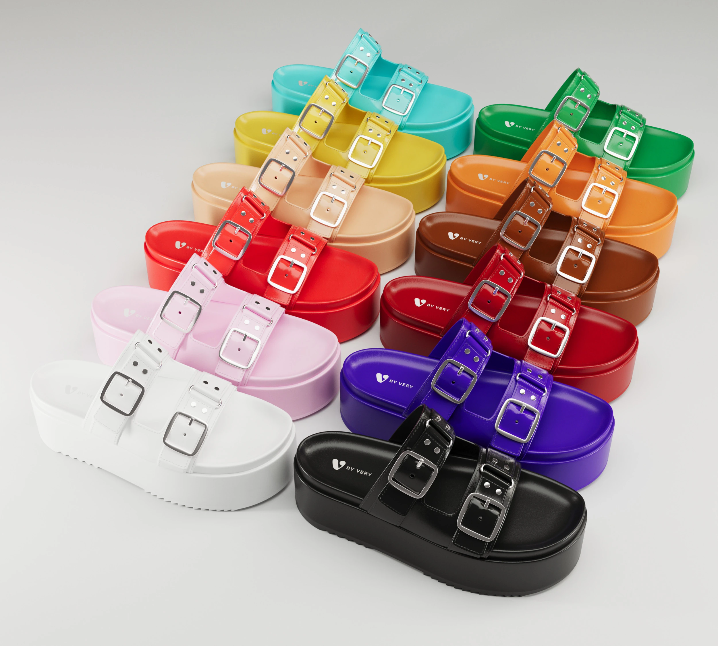 Sandals V by Very Wide Fit Collection 3D Model .c4d .max .obj .3ds .fbx .stl .blend