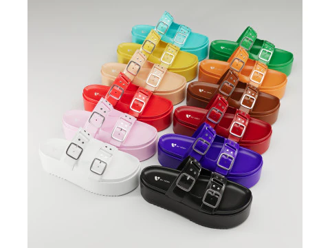 Sandálias V da coleção Very Wide Fit Modelo 3D