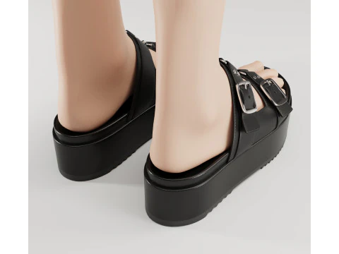 Sandals V by Very Wide Fit Collection 3D Model