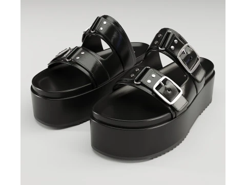 Sandals V by Very Wide Fit Collection 3D Model