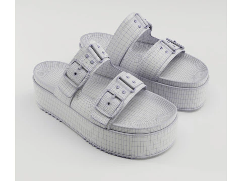 Sandals V by Very Wide Fit Collection 3D Model