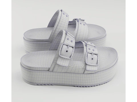 Sandals V by Very Wide Fit Collection 3D Model