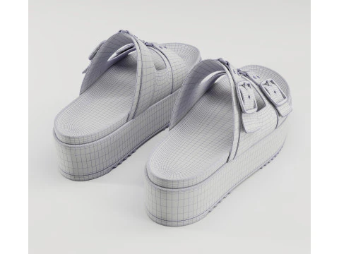 Sandals V by Very Wide Fit Collection 3D Model