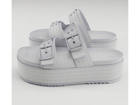 Sandals V by Very Wide Fit Collection 3D Model