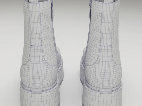 Dr Martens Jadon Max Platform Boots collection 3D Model