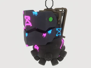 수류탄 징크스 3D 모델