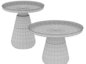 Contemporary Glass Table Type Model 3D Model