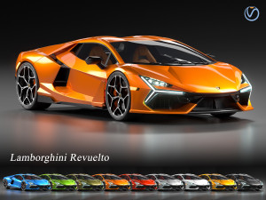 Lamborghin Revuelto 2023 3D Model