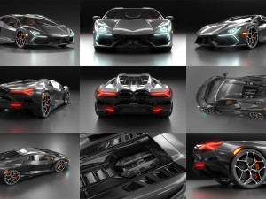 Lamborghin Revuelto 2023 3D-Modell
