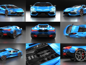 Lamborghin Revuelto 2023 3D-Modell