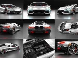 Lamborghin Revuelto 2023 3D-Modell