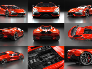 Lamborghin Revuelto 2023 3D-Modell