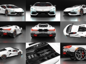 Lamborghin Revuelto 2023 3D-Modell