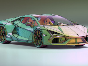 Lamborghin Revuelto 2023 3D-Modell