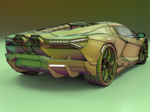 Lamborghin Revuelto 2023 3D-Modell