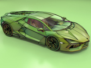 Lamborghin Revuelto 2023 3D-Modell