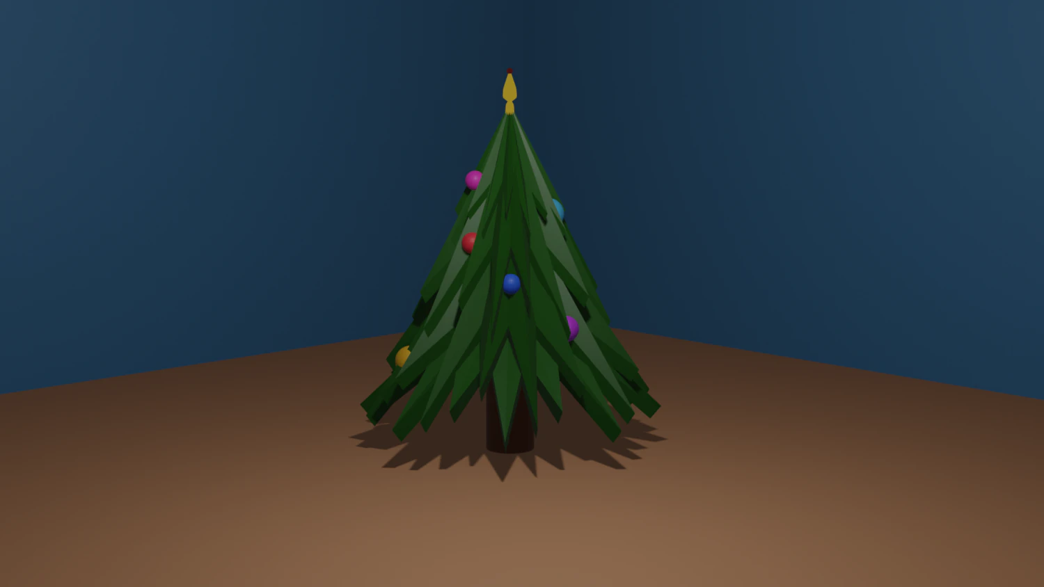 New Years tree 3D Model .c4d .max .obj .3ds .fbx .stl .blend 