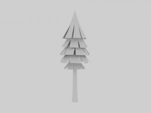 Tall Pine Tree 3D Model