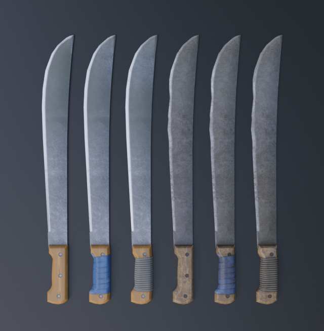 Machete 3D Модель .c4d .max .obj .3ds .fbx .stl .blend
