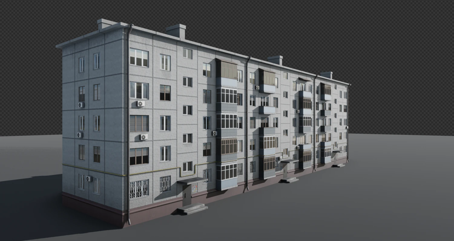 House 3D Model .c4d .max .obj .3ds .fbx .stl .blend 