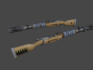 Rifle Modello 3D
