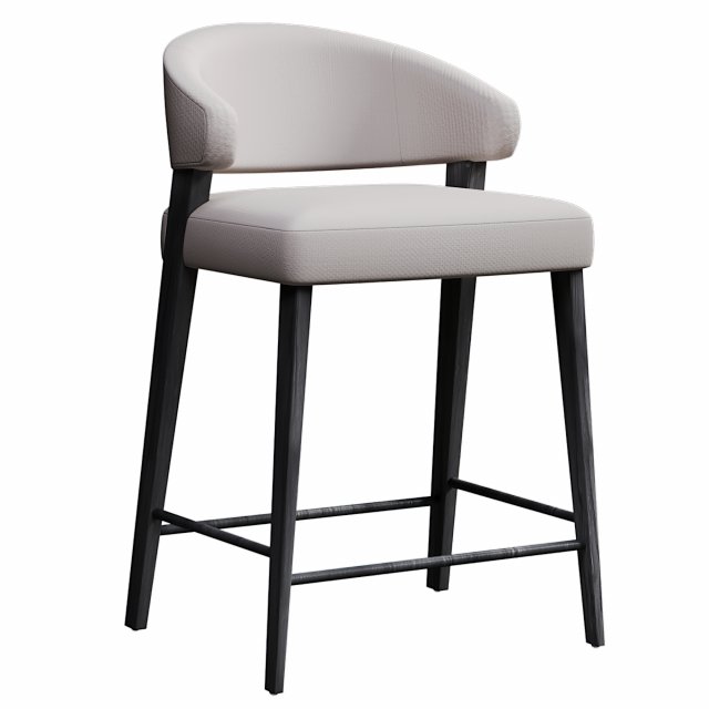 CAHN COUNTER STOOL 3D Model .c4d .max .obj .3ds .fbx .stl .blend 