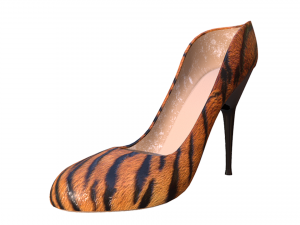 Women - Girls High Heel - Tiger Print Modelo 3D
