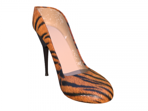 Women - Girls High Heel - Tiger Print 3D मॉडल