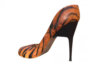 Women - Girls High Heel - Tiger Print 3D Model