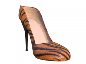 Women - Girls High Heel - Tiger Print 3D मॉडल