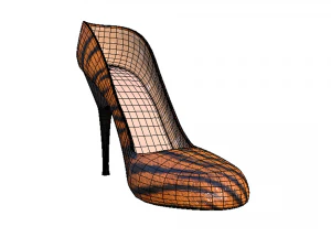 Women - Girls High Heel - Tiger Print 3D Model