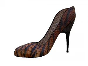 Women - Girls High Heel - Tiger Print 3D Model