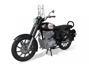 Royal enfield classic 350 with Windshield 3D Model