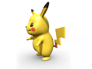 Pikachu Pokemon 3D Model