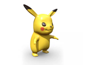 Pikachu Pokemon 3D Model