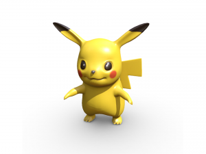 Pikachu Pokemon 3D Model