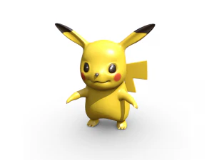 Pikachu Pokemon 3D Model