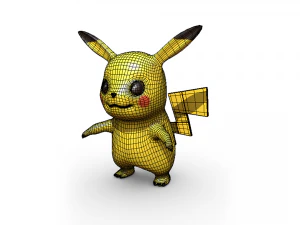 Pikachu Pokemon 3D Model