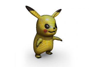 Pikachu Pokemon 3D Model