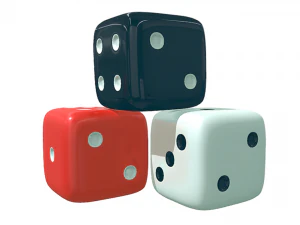 Ludo Game Dices 3D Model