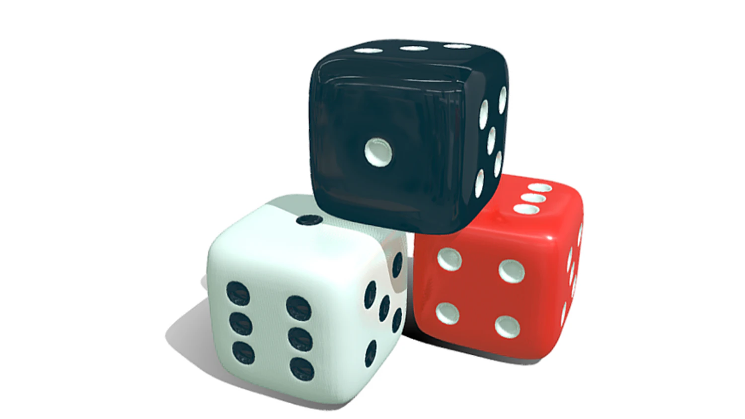 Ludo Game Dices 3D Model .c4d .max .obj .3ds .fbx .stl .blend